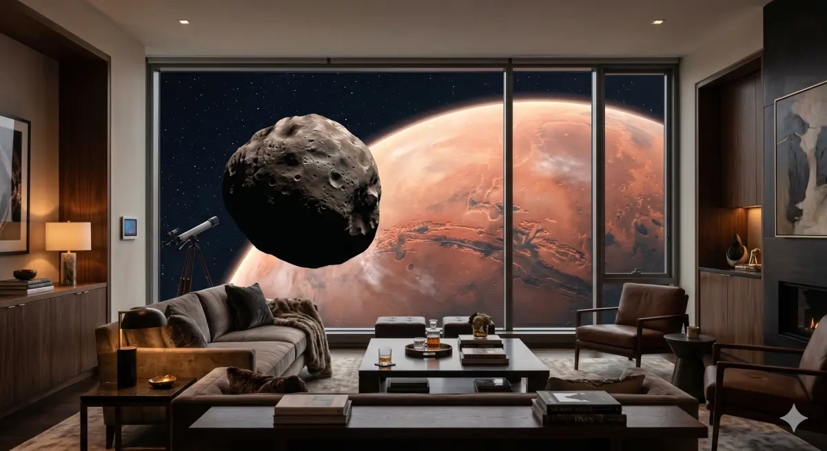 A Veduta window showing a view of Mars